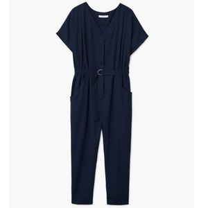 Mango Navy Jumpsuit